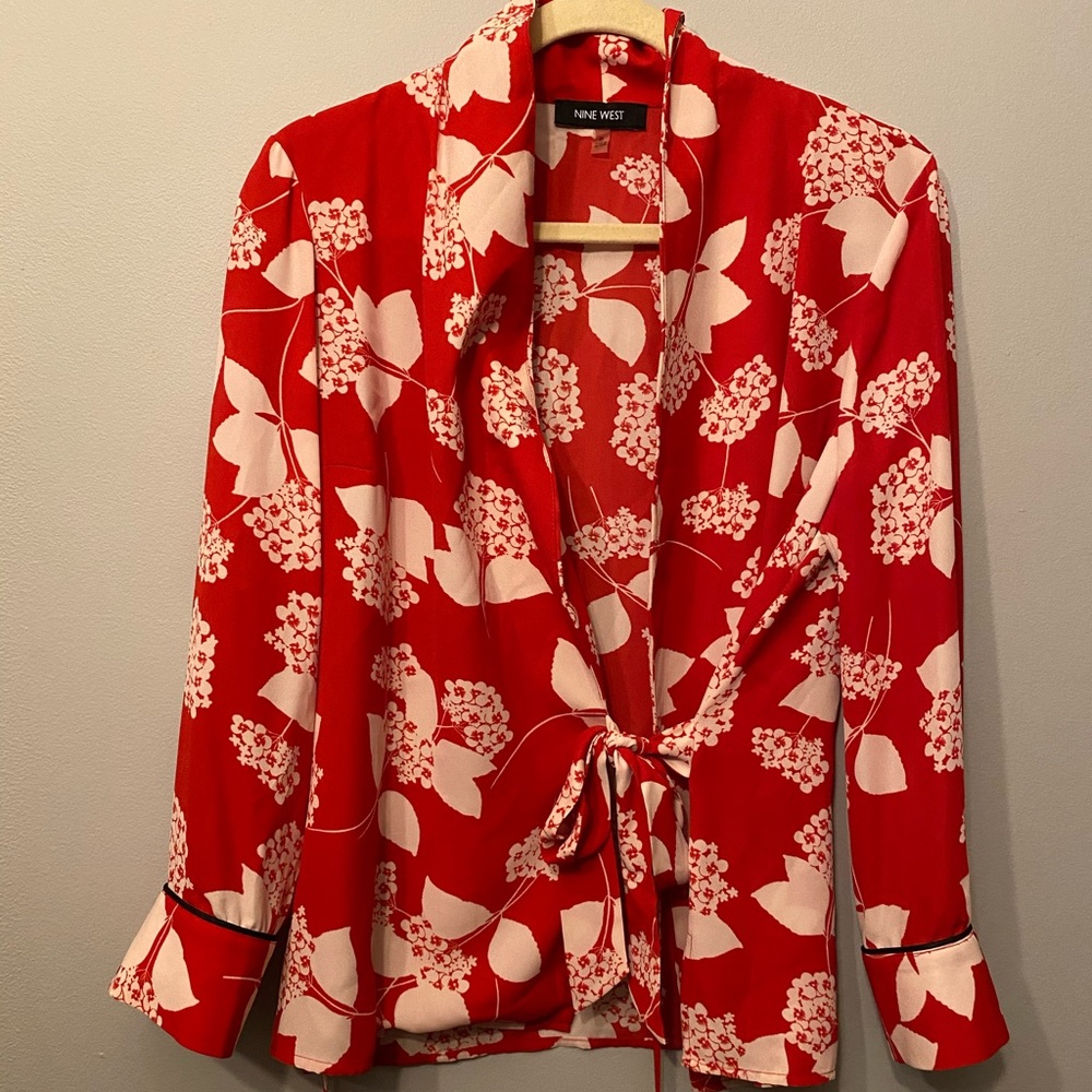 Nine West wrap shirt